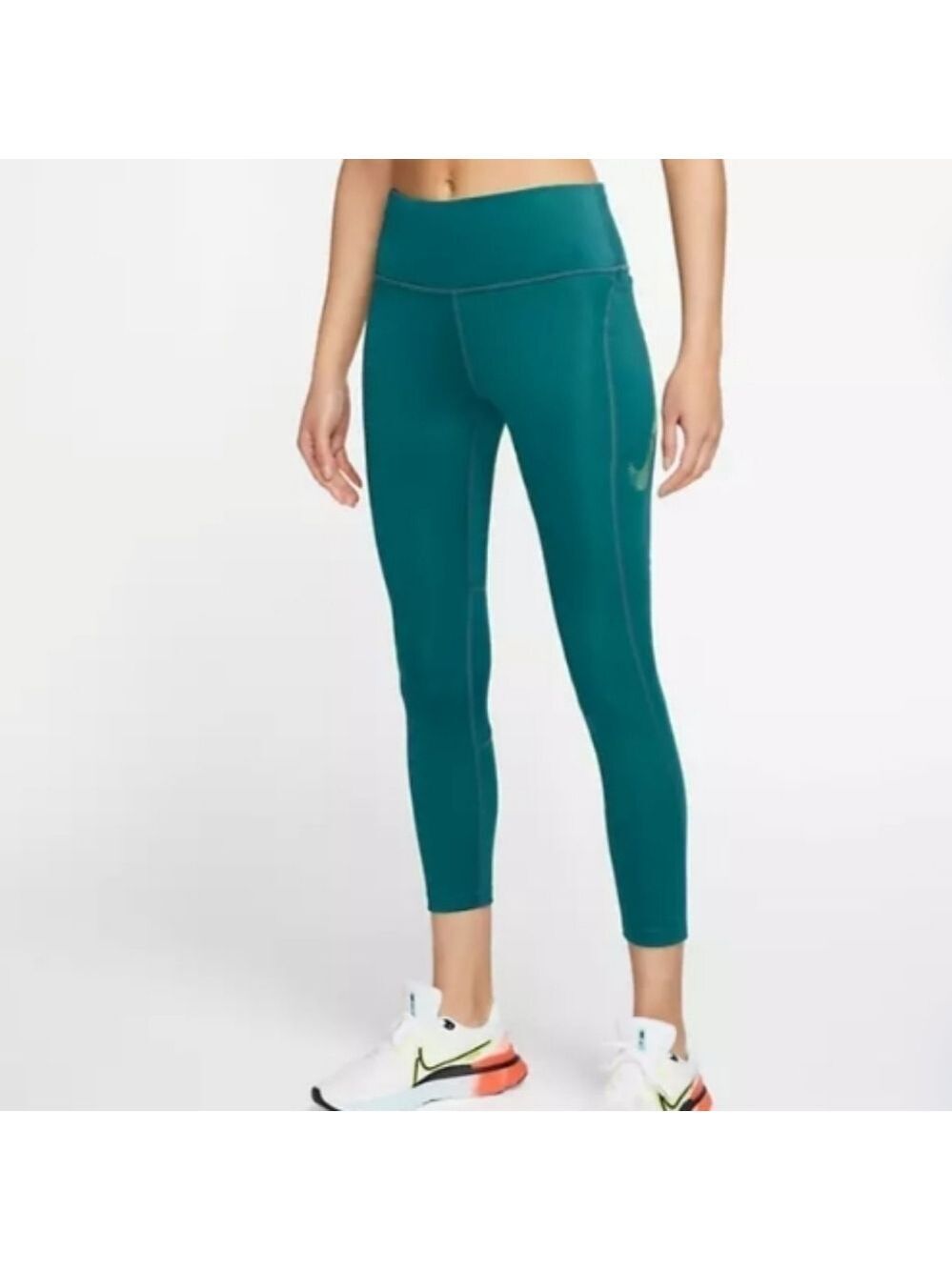 Nike Fast Swoosh Mid-Rise 7/8 Tights Geode Teal